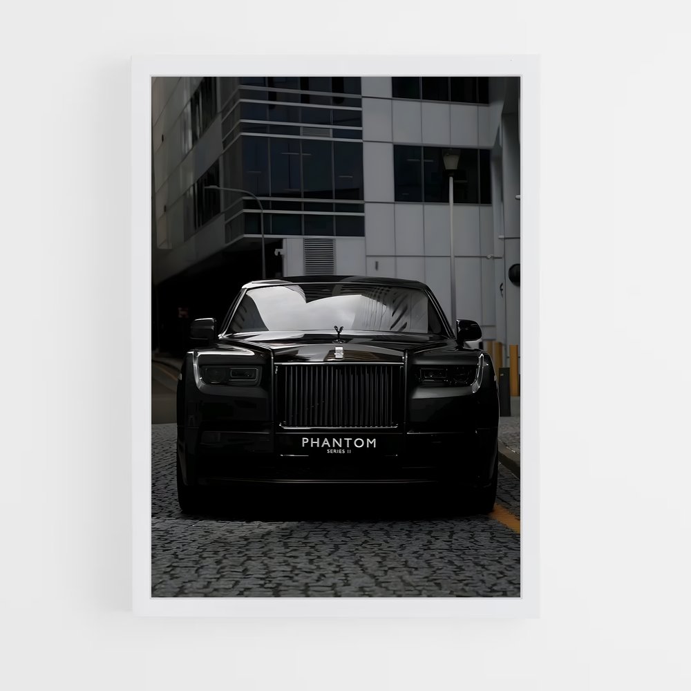 Poster Rolls Royce Noir Éblouissant – affiche Rolls-Royce (vue 3)